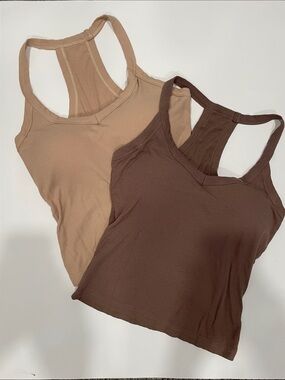 NWOT 2 Pack Ribbed Racerback Tanks
